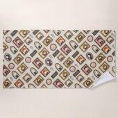 HARRY POTTER™ Chibi Afbeelding Lijst Strandlaken (Voorkant)