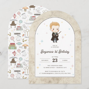 Harry Potter   Chibi Draco Malfoy Tovenaar Verjaar Kaart