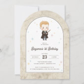 Harry Potter | Chibi Draco Malfoy Tovenaar Verjaar Kaart (Voorkant)