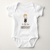 Harry Potter Chibi Draco Malfoy Tovenaar Verjaarda Romper (Voorkant)