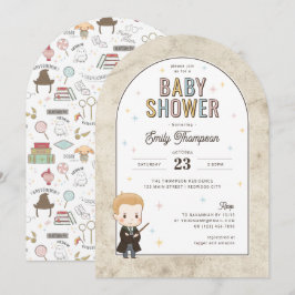 Harry Potter Chibi Draco Malfoy Wizard Babyfeestje Kaart