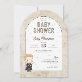 Harry Potter Chibi Draco Malfoy Wizard Babyfeestje Kaart