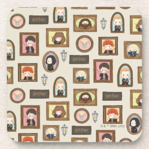 HARRY POTTER™ Chibi Fotolijst Patroon Bier Onderzetter