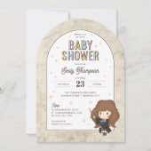Harry Potter | Chibi Hermione Tovenaar Baby Shower Kaart (Voorkant)