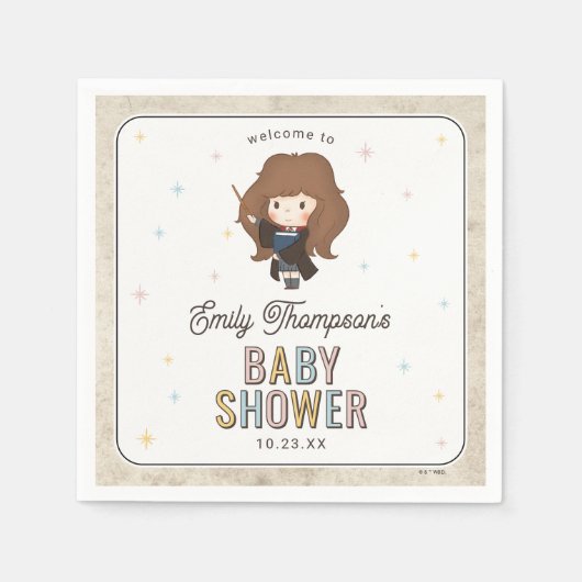 Harry Potter Chibi Hermione Wizard Baby Borrel Servet (Voorkant)