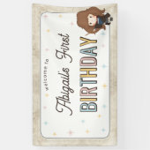 Harry Potter Chibi Hermione Wizard Birthday Spandoek (Verticaal)
