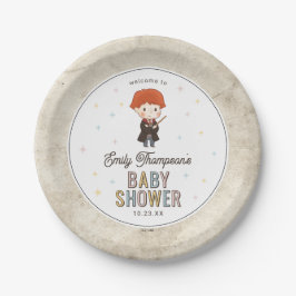 Harry Potter Chibi Ron Weasley Tovenaar Baby Showe Papieren Bordje