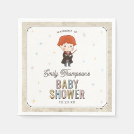 Harry Potter Chibi Ron Weasley Tovenaar Baby Showe Servet