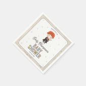 Harry Potter Chibi Ron Weasley Tovenaar Baby Showe Servet (Hoek)