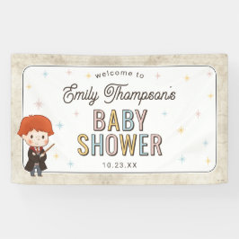 Harry Potter Chibi Ron Weasley Tovenaar Baby Showe Spandoek