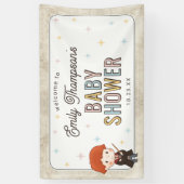 Harry Potter Chibi Ron Weasley Tovenaar Baby Showe Spandoek (Verticaal)