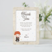 Harry Potter Chibi Ron Weasley Tovenaar Verjaardag Bedankkaart (Staand voorkant)