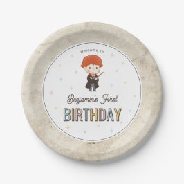 Harry Potter Chibi Ron Weasley Tovenaar Verjaardag Papieren Bordje