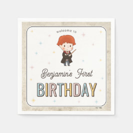 Harry Potter Chibi Ron Weasley Tovenaar Verjaardag Servet