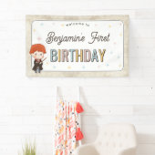Harry Potter Chibi Ron Weasley Tovenaar Verjaardag Spandoek (Insitu)