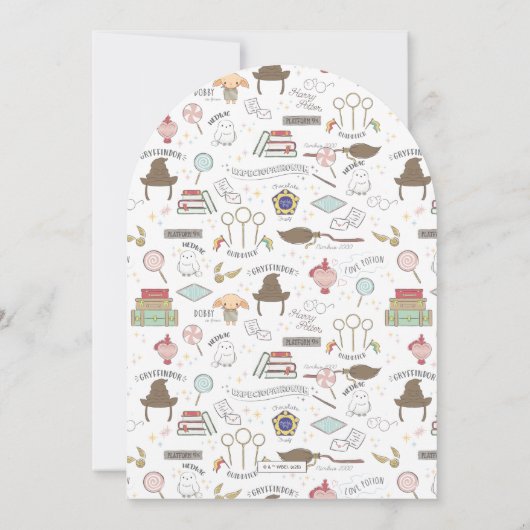 Harry Potter Chibi Ron Weasley Wizard Baby shower Kaart (Achterkant)