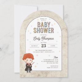 Harry Potter Chibi Ron Weasley Wizard Baby shower Kaart
