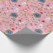HARRY POTTER™ | Chocolade-kikkers en Snoep-patroon Cadeaupapier (Hoek)