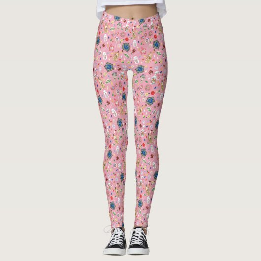 HARRY POTTER™ | Chocolade-kikkers en Snoep-patroon Leggings (Voorkant)