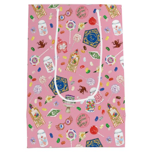 HARRY POTTER™ | Chocolade-kikkers en Snoep-patroon Medium Cadeauzakje (Achterkant)