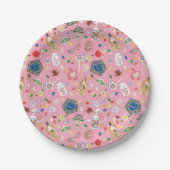 HARRY POTTER™ | Chocolade-kikkers en Snoep-patroon Papieren Bordje (Voorkant)