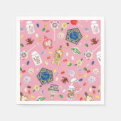 HARRY POTTER™ | Chocolade-kikkers en Snoep-patroon Servet (Voorkant)