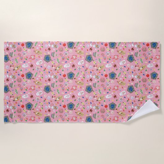 HARRY POTTER™ | Chocolade-kikkers en Snoep-patroon Strandlaken (Voorkant)