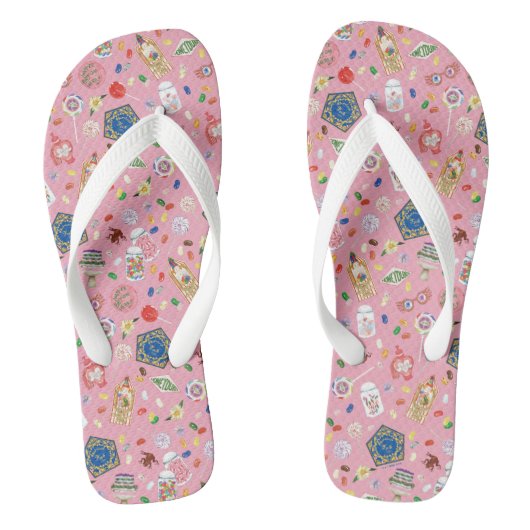 HARRY POTTER™ | Chocolade-kikkers en Snoep-patroon Teenslippers (Voetbed)