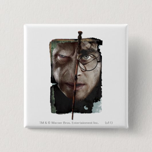 Harry Potter Collage 10 Vierkante Button 5,1 Cm (Voorkant)