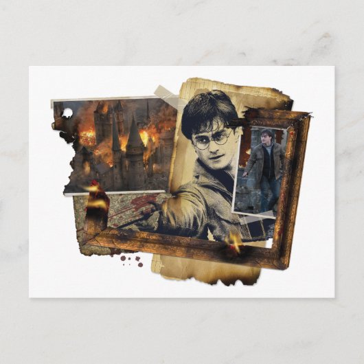 Harry Potter Collage Briefkaart (Voorkant)