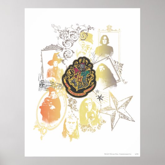Harry Potter | Colorful Hogwarts Crest Poster (Voorkant)