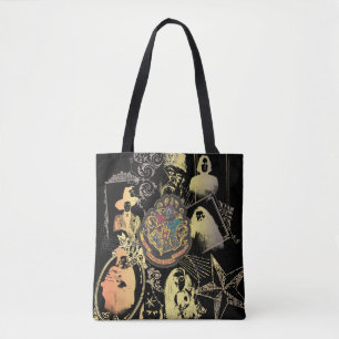 Harry Potter   Colorful Hogwarts Crest Tote Bag