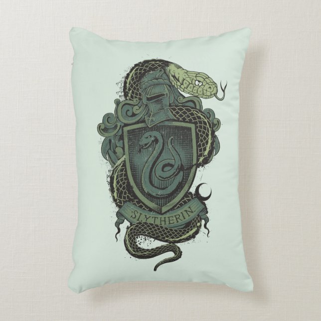 Harry Potter | CREST Slytherin Decoratief Kussen (Voorkant(Verticaal))