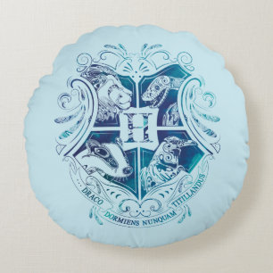 Harry Potter   CREST van Aguamenti HOGWARTS™ Rond Kussen
