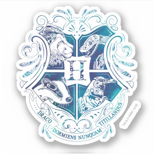 Harry Potter | CREST van Aguamenti HOGWARTS™ Sticker (Voorkant)