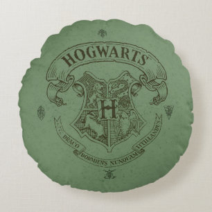 Harry Potter   CREST van de Banner Hogwarts Rond Kussen