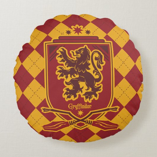 Harry Potter | CREST van Gryffindor QUIDDITCH™ Rond Kussen (Voorkant)