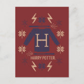 HARRY POTTER™ Cross-Stitch Sweater Graphic Feestdagenkaart (Voorkant)