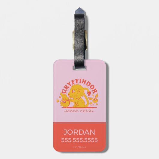 HARRY POTTER™ | Cute GRYFFINDOR™ Hogwarts School Bagagelabel (Achterkant verticaal)