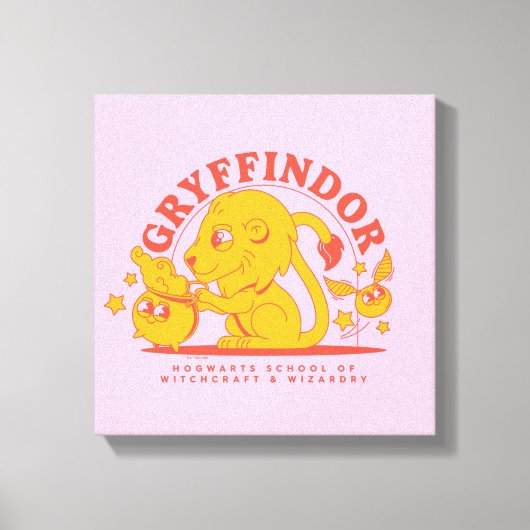 HARRY POTTER™ | Cute GRYFFINDOR™ Hogwarts School Canvas Afdruk (Voorkant)