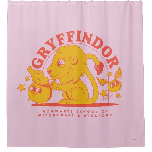 HARRY POTTER™ | Cute GRYFFINDOR™ Hogwarts School Douchegordijn (Voorkant)