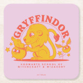 HARRY POTTER™ | Cute GRYFFINDOR™ Hogwarts School Kartonnen Onderzetters (Voorkant)