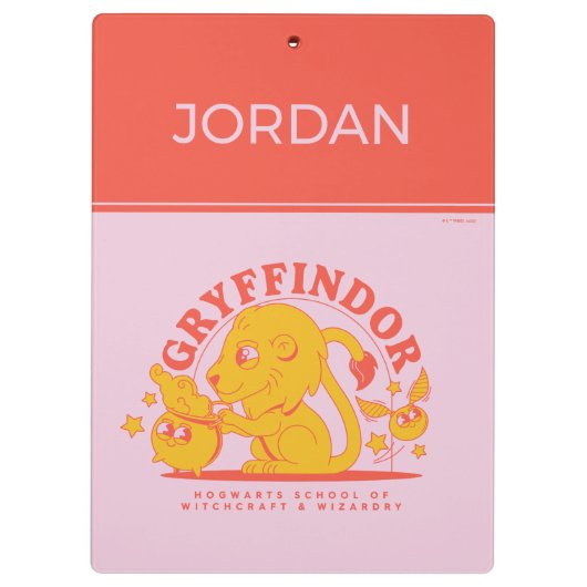 HARRY POTTER™ | Cute GRYFFINDOR™ Hogwarts School Klembord (Achterkant)