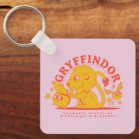 HARRY POTTER™ | Cute GRYFFINDOR™ Hogwarts School Sleutelhanger (Voorkant)