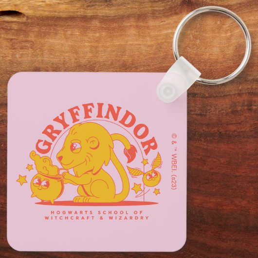 HARRY POTTER™ | Cute GRYFFINDOR™ Hogwarts School Sleutelhanger (Achterkant)
