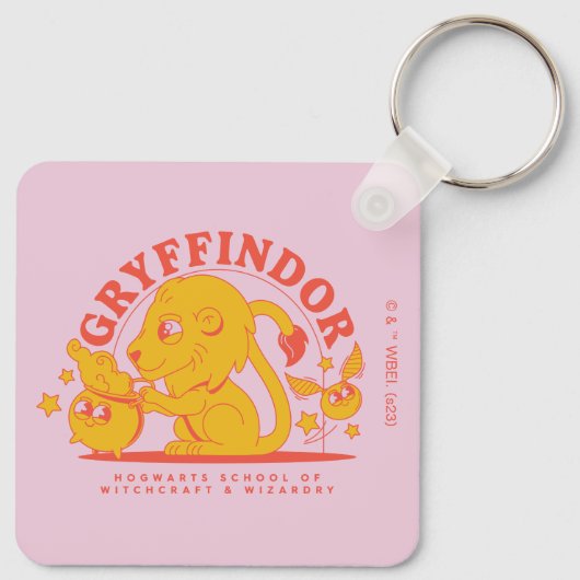 HARRY POTTER™ | Cute GRYFFINDOR™ Hogwarts School Sleutelhanger (Achterkant)