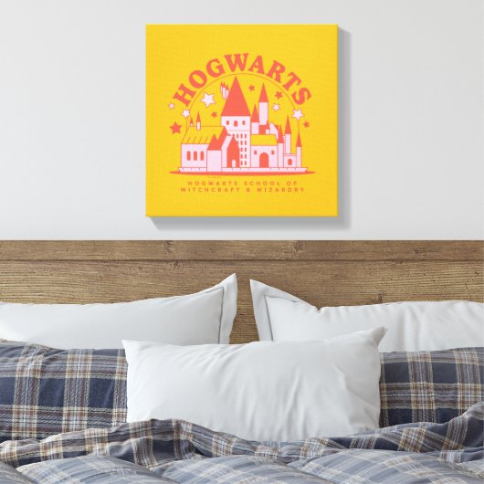 HARRY POTTER™ | Cute HOGWARTS™ School Canvas Afdruk (Insitu (Slaapkamer))