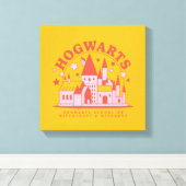 HARRY POTTER™ | Cute HOGWARTS™ School Canvas Afdruk (Insitu (Houten vloer))
