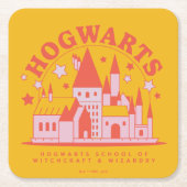 HARRY POTTER™ | Cute HOGWARTS™ School Kartonnen Onderzetters (Voorkant)