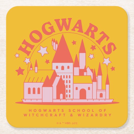 HARRY POTTER™ | Cute HOGWARTS™ School Kartonnen Onderzetters (Voorkant)